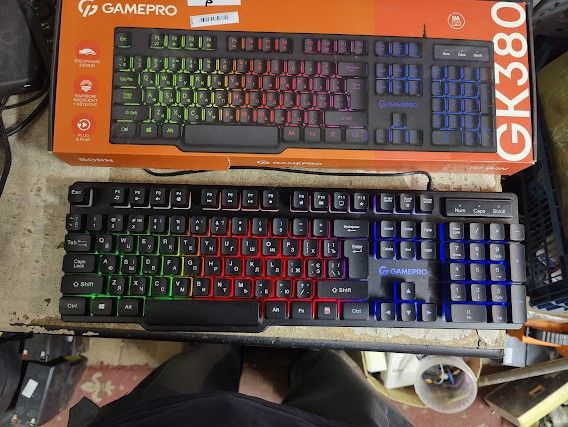 Игровая клавиатура с подсветкой RGB GamePro GK380 USB № 25150937 - фото фото фото 1