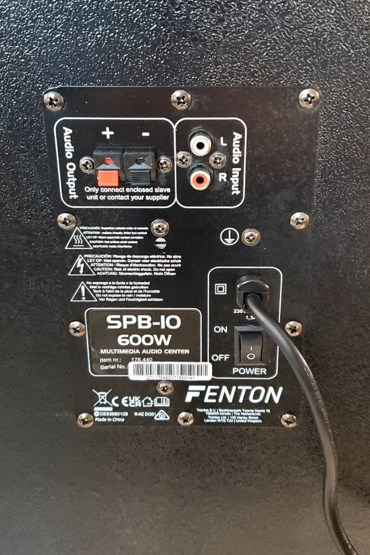 Активна акустична система 600W FENTON SPB-10 Активні колонки BT/USB/SD - фото фото фото 5