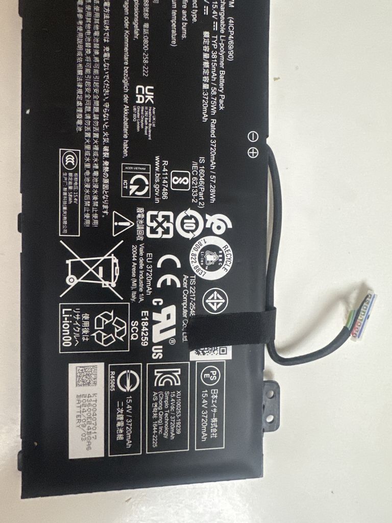 Оригінальна батарея для ноутбука Acer AP18E7M - фото фото фото 2