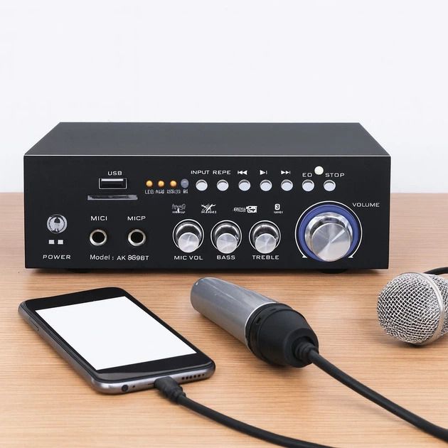 Посилювач AMP 688 BT 2CH 30 Вт з Bluetooth - фото фото фото 2