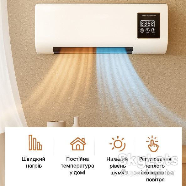 Настенный мобильный кондиционер Wall Air Cooler 800 Вт, пульт, 3 режима - фото фото фото 3