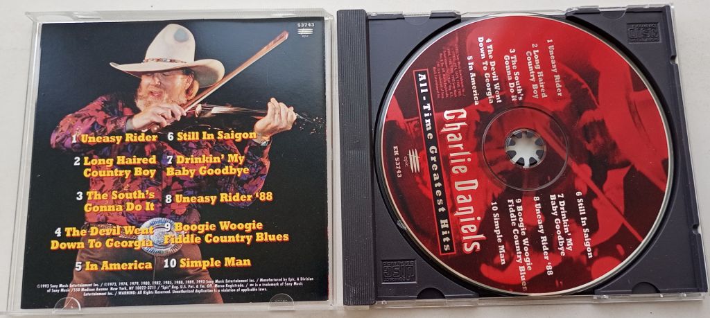 CHARLIE DANIELS All-Time Greatest Hits CD US - фото фото фото 1