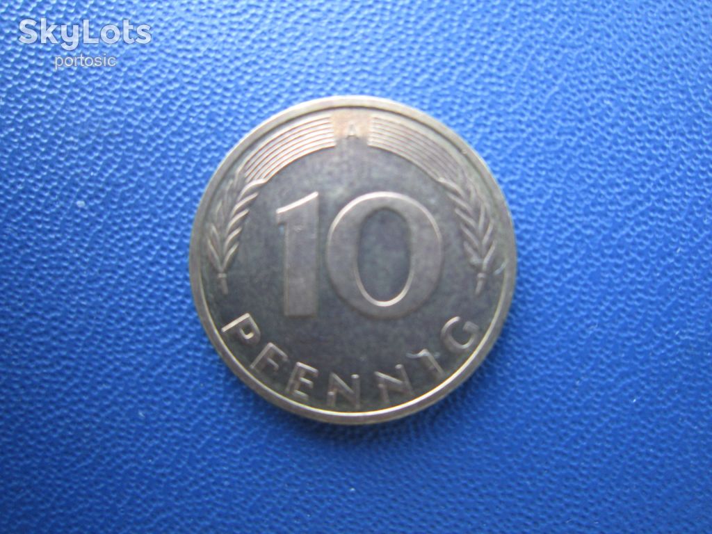 Монета 10 пфенігів Німеччина ФРН 1992 А - фото фото фото 0