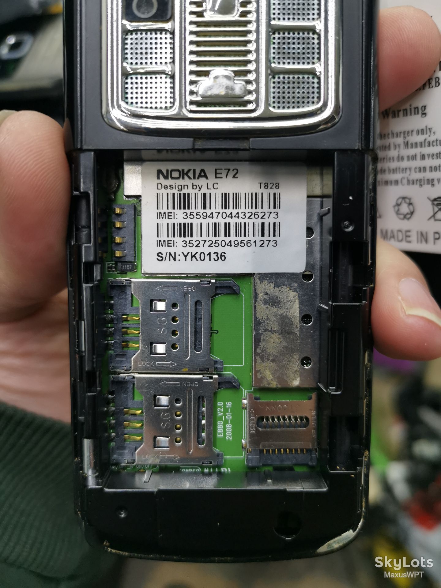 #1016 sklad nokia E72 copy BY LC silver - фото фото фото 4
