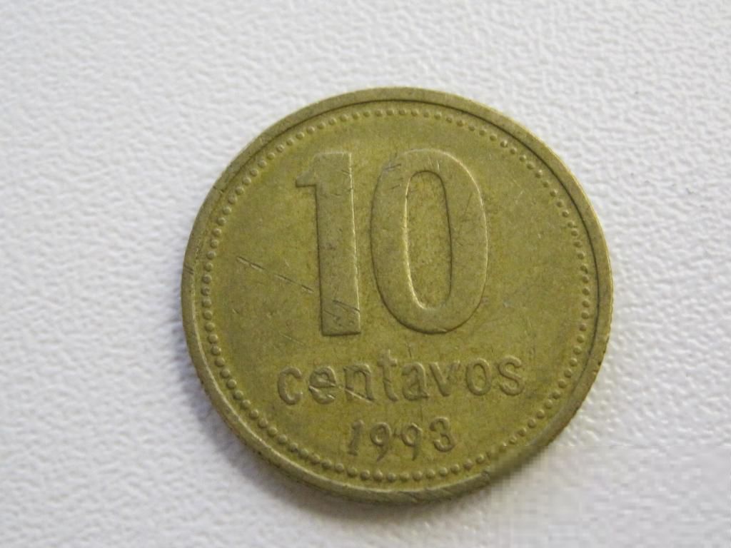 Аргентина 10 сентаво 1993 года #15701 - фото фото фото 0