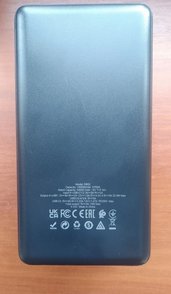 Hoco DB03 100000mAh 22.5W — повербанк для телефона, планшета, роутера - фото фото фото 4