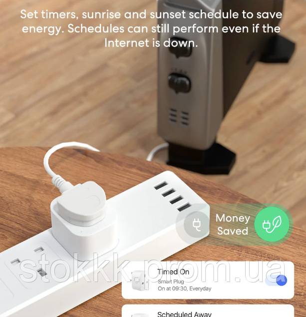 Смарт-розетка Meross Smart Mini 2шт 13A  3120W Alexa, Google Assistant - фото фото фото 6