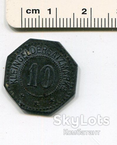 Нотґельд 10 марок 1917 р. Кобурґ. - фото фото фото 0