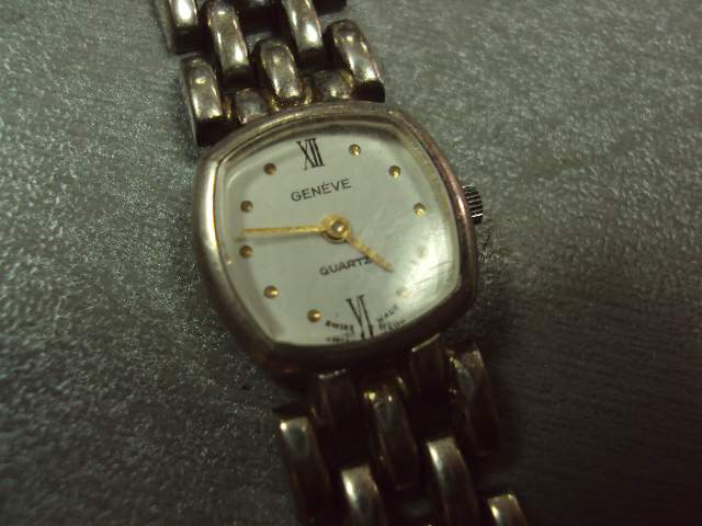 часы наручные женские GENEVE QUARTZ серебро 28,78 г 925 проба - фото фото фото 5