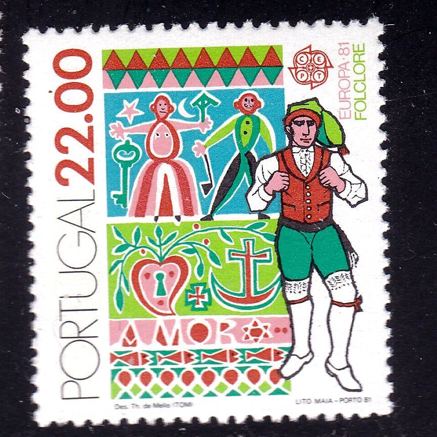 Португалия 1981 г MNH - СЕРТ - фольклор - фото фото фото 0
