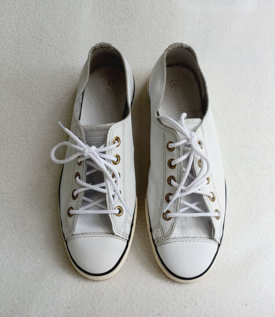 Кеди білі шкіра Converse, устілка 23,5 см. - фото фото фото 2