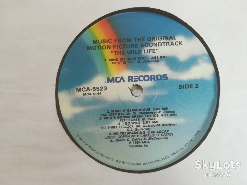 The Wild life  (soundtrack)  (1)-M, США - фото фото фото 7