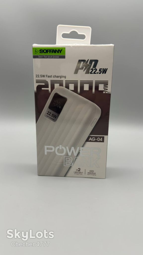 Power Bank SOFFANY AG-04 22.5W 20000mAh - фото фото фото 0