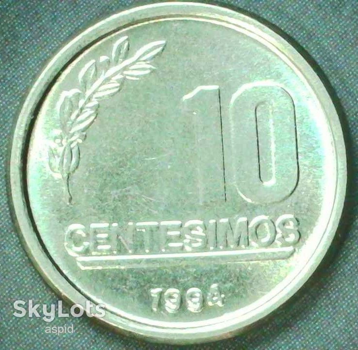 Уругвай 10 сентесимо, 1994 СОСТОЯНИЕ!!! UNC [2.48] - фото фото фото 1