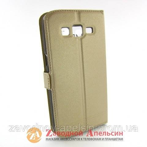 Чехол книжка Samsung G7102 G7105 Grand 2 Smart Case gold - фото фото фото 1