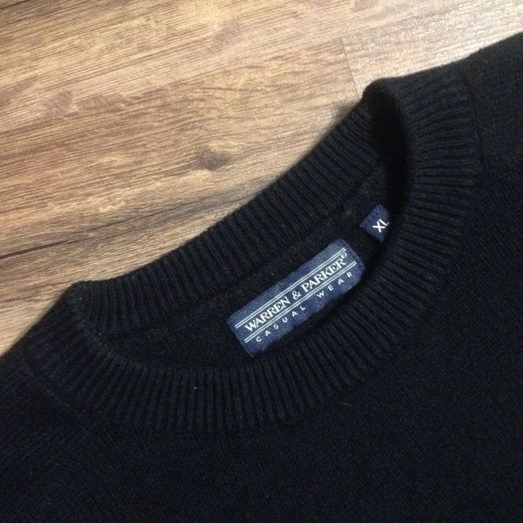 Свитер муж. Warren&amp;parker,хлопок+шерсть,р.L-XL,дефект - фото фото фото 3