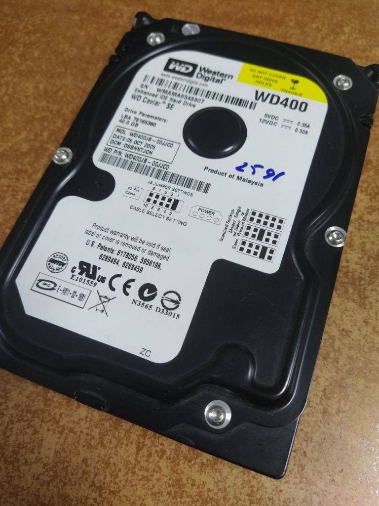 HDD жорсткий диск IDE WD400 40Gb 7200rpm PATA - фото фото фото 4