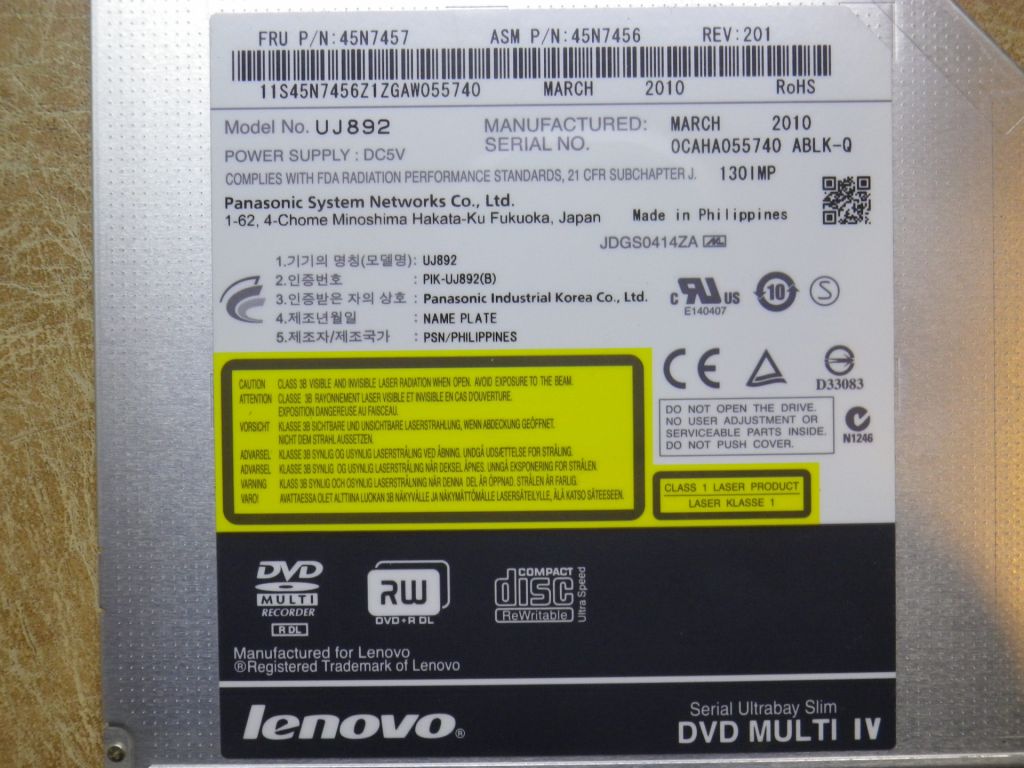 Б/У Привід ноутбука Lenovo ThinkPad T400 - фото фото фото 4