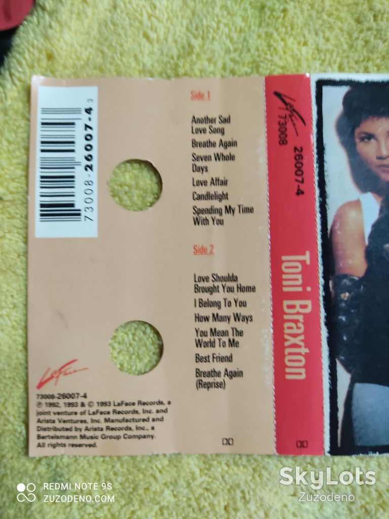 Sf.Б/У Аудио кассета  (US) Toni Braxton – Toni Braxton 1993 - фото фото фото 7