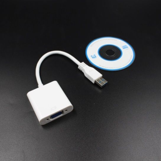 Внешняя видеокарта USB 3.0    (совместима с 2.0) в VGA    (Новая) - фото фото фото 1