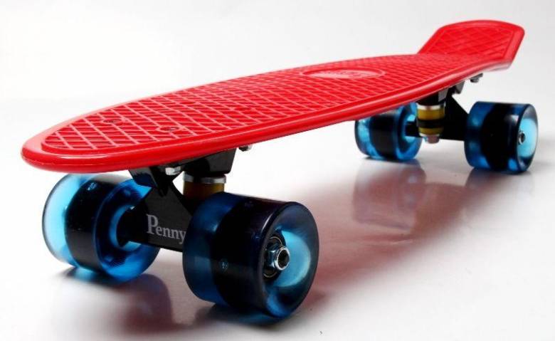 Penny Board. Red. Светящиеся колеса. (1905288341) - фото фото фото 1