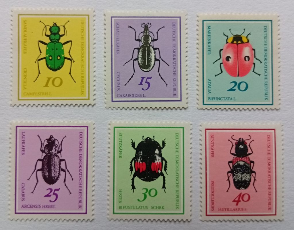 ГДР 1968 Жуки, насекомые, MNH  (КЦ = 4 евро) - фото фото фото 0