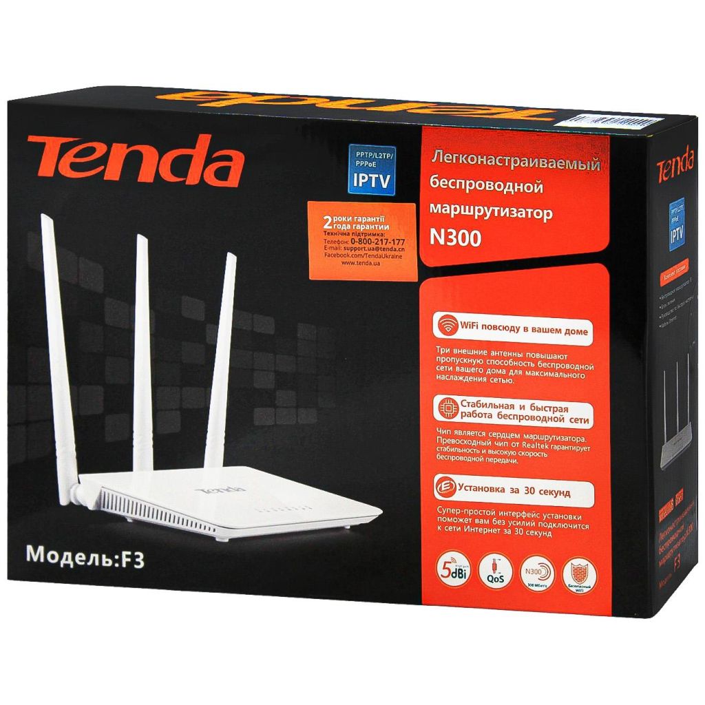 Маршрутизатор  (роутер) Tenda F3 N300 - фото фото фото 2