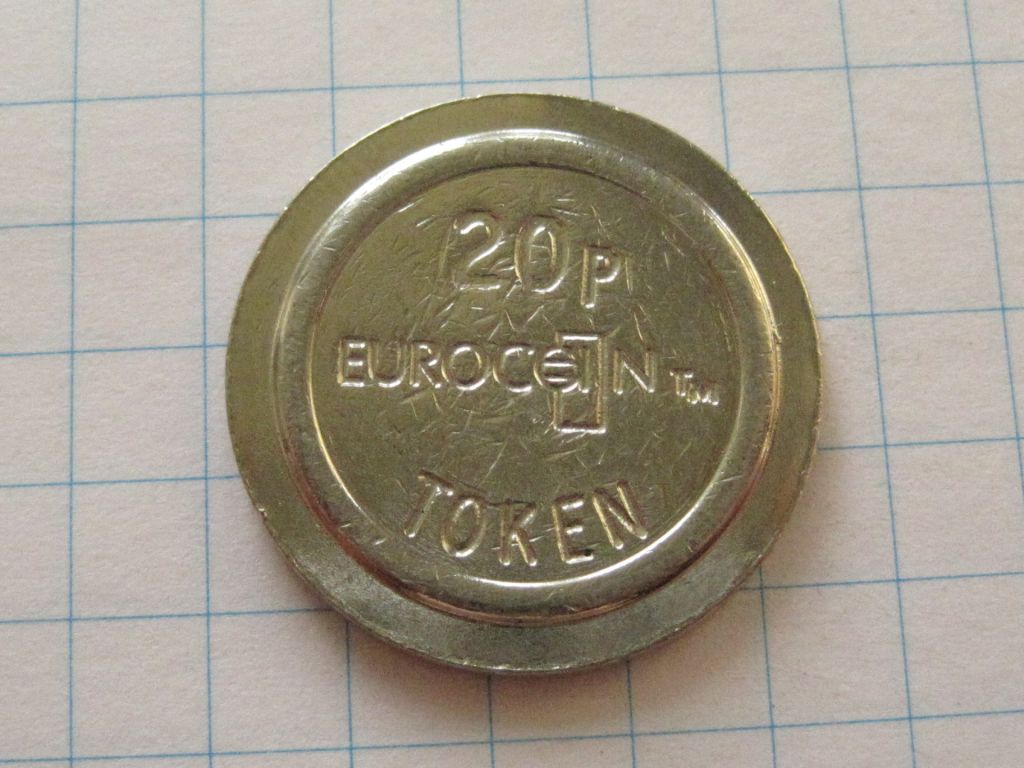 Жетон - 20 Pence Eurocoin #6П2092 - фото фото фото 1
