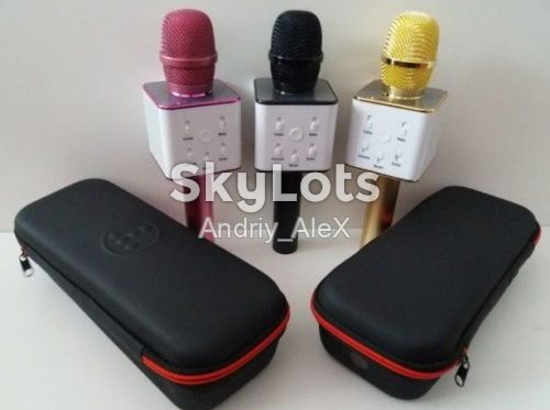 Bluetooth-мікрофон-караоке Wireless Microphone &amp; HiFi Speaker  (микрофон с чехлом) - фото фото фото 0
