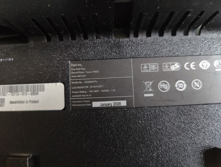 Широкоформатный ЖК-монитор с DVI 22 дюйма Dell E228WFPc № 24051112/3 - фото фото фото 4