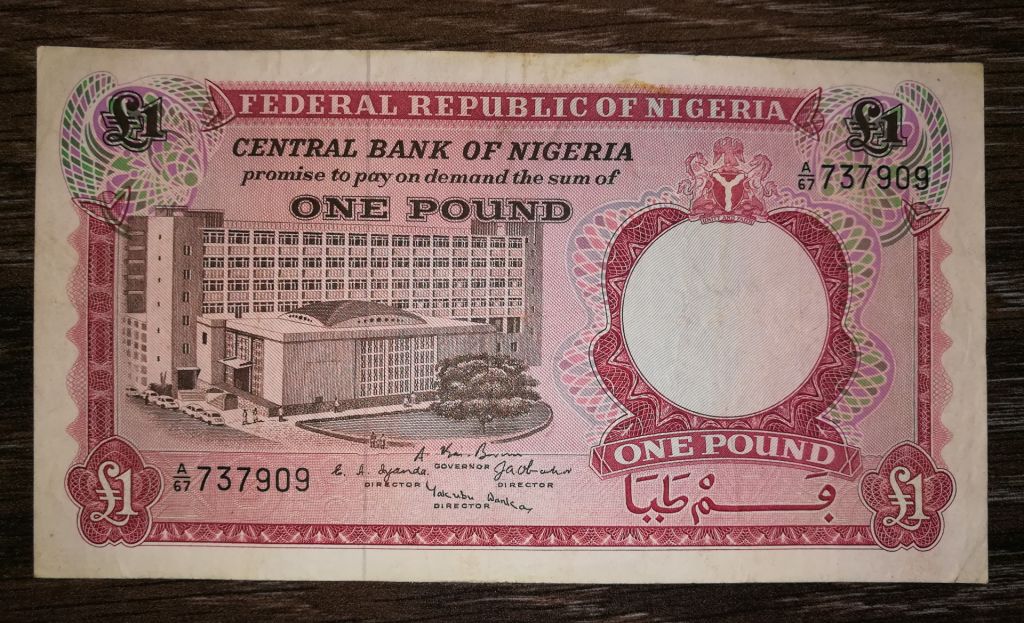 NIGERIA Нігерія 1 фунт 1965 - фото фото фото 0