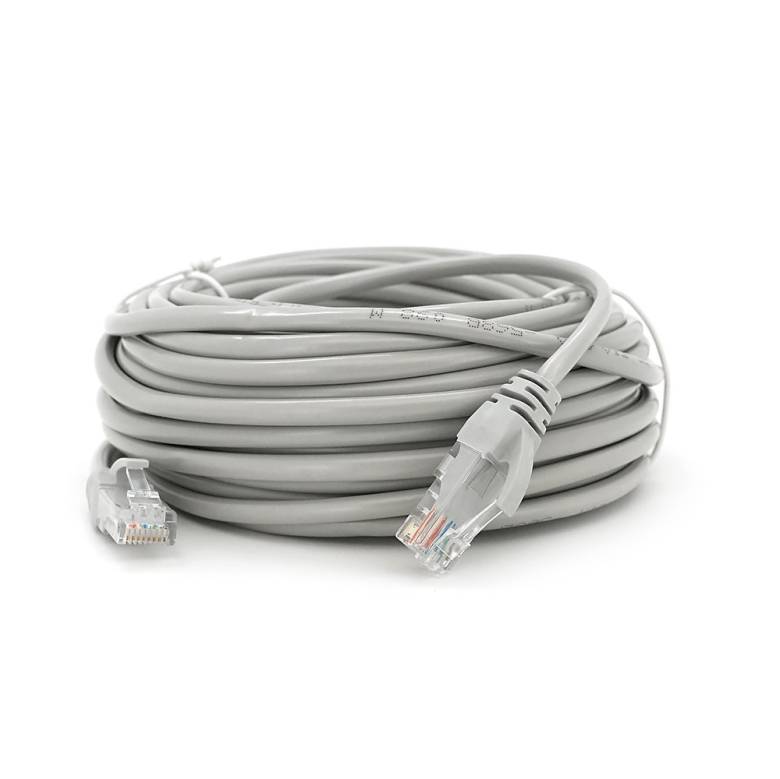 Патч-корд литой RITAR, CCA, UTP, RJ45, Cat.5e, 10m, серый - фото фото фото 0