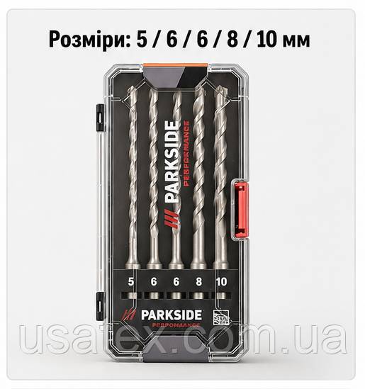 PARKSIDE PERFORMANCE PSBSP 5 A1  набір SDS-Plus бурів для складних будівельних робіт - фото фото фото 1