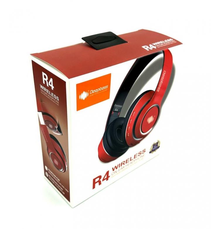 Навушники Bluetooth DEEPBASS R4 Червоні - фото фото фото 3