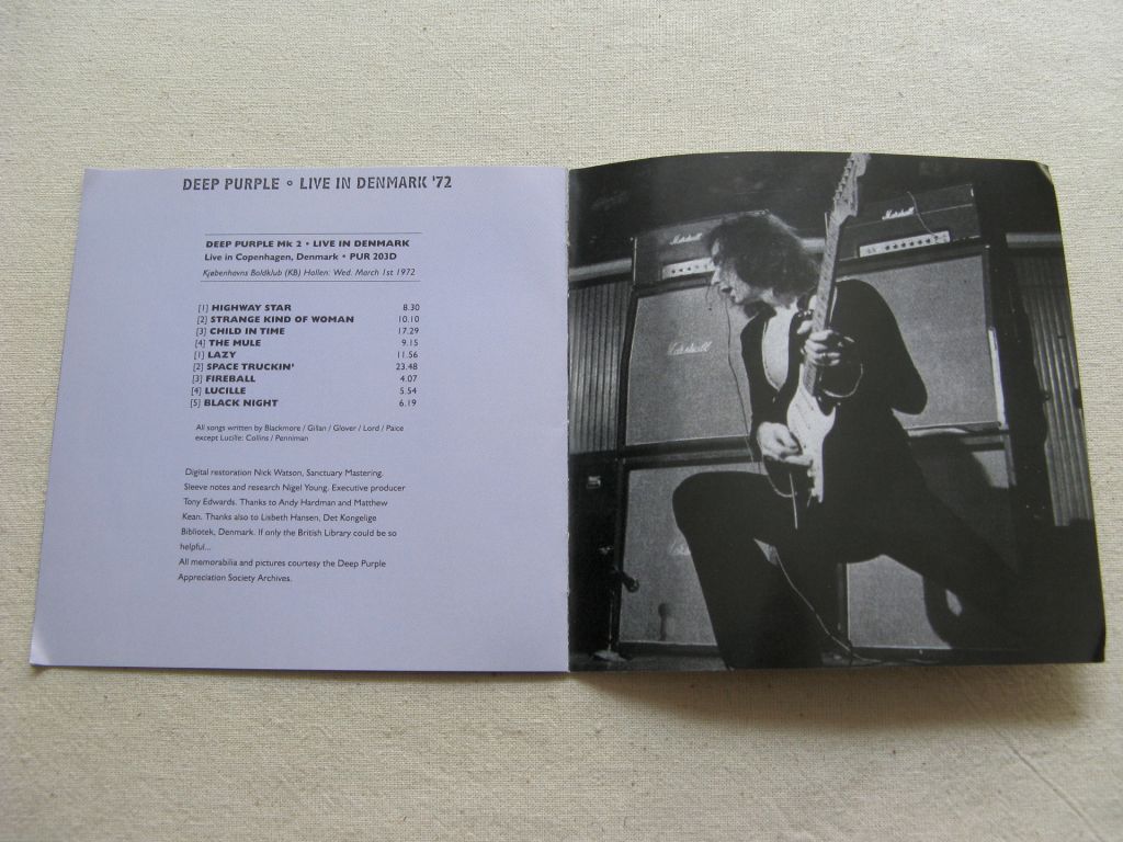 CD Deep Purple. Live in Denmark'72. 1972. 2CD. - фото фото фото 3
