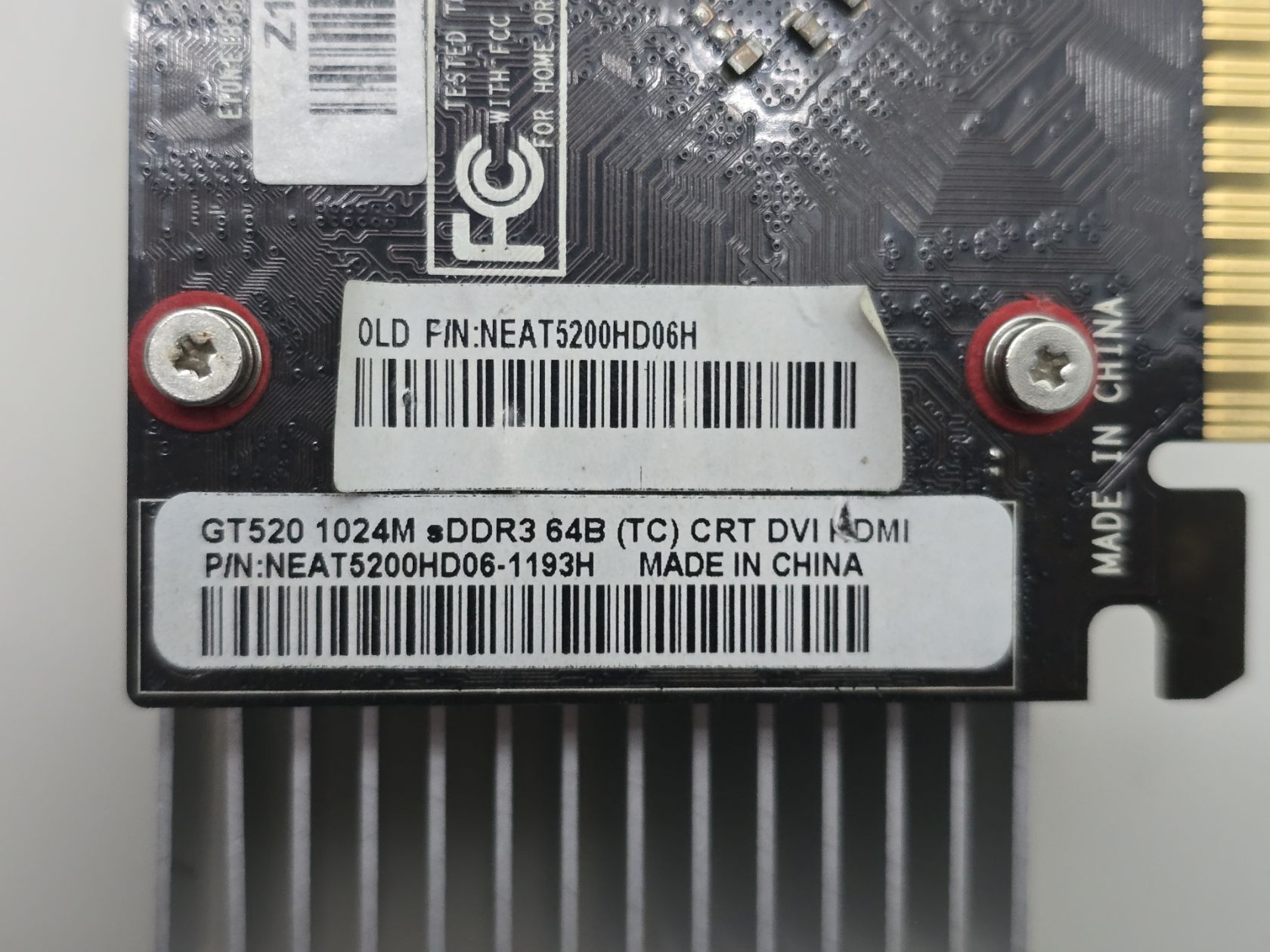 Видеокарта PALIT GeForce GT 520 1GB  (GDDR3, 64 Bit, HDMI, PCI-Ex, Б/у) - фото фото фото 3