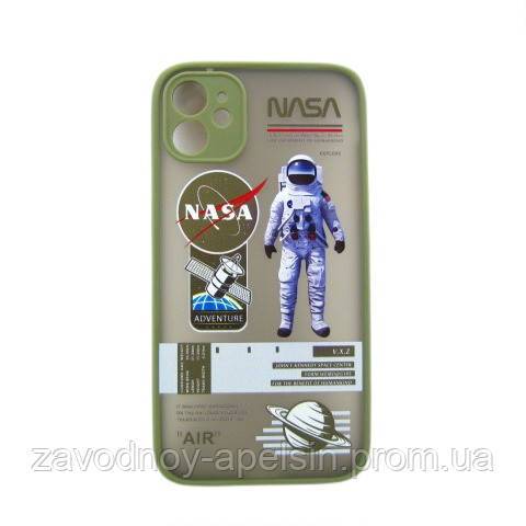 IPhone 11 чехол рисунок NASA хаки khaki - фото фото фото 0