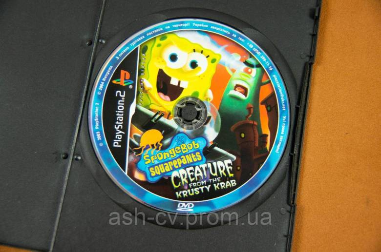 Диск для Playstation 2 (Для чіпованих приставок), гра SpongeBob - фото фото фото 1