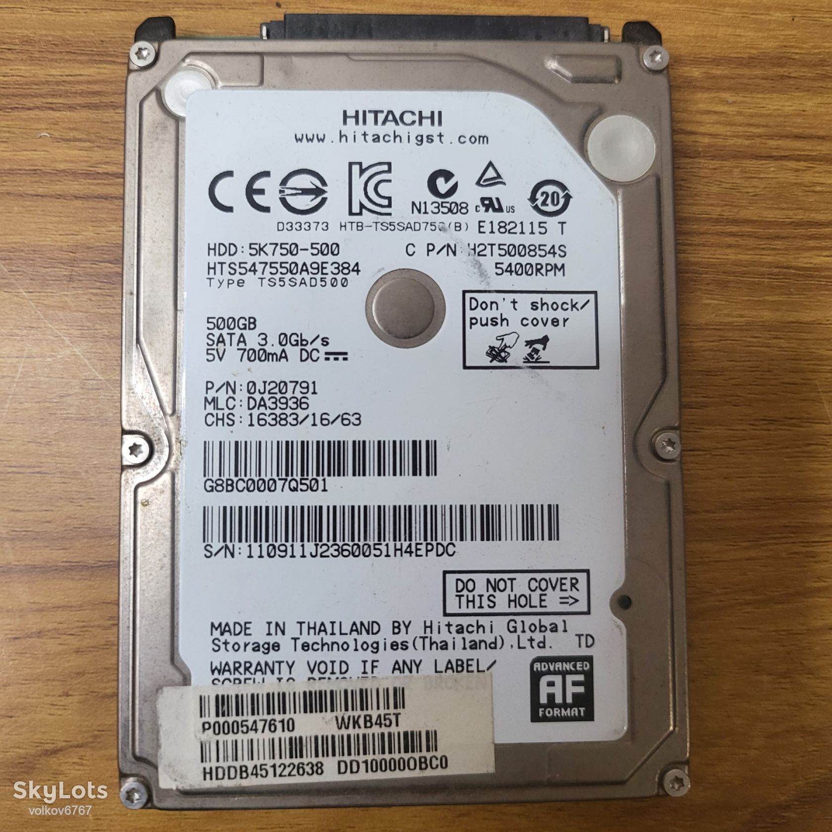 HDD Hitachi 500gb 2.5 - фото фото фото 0