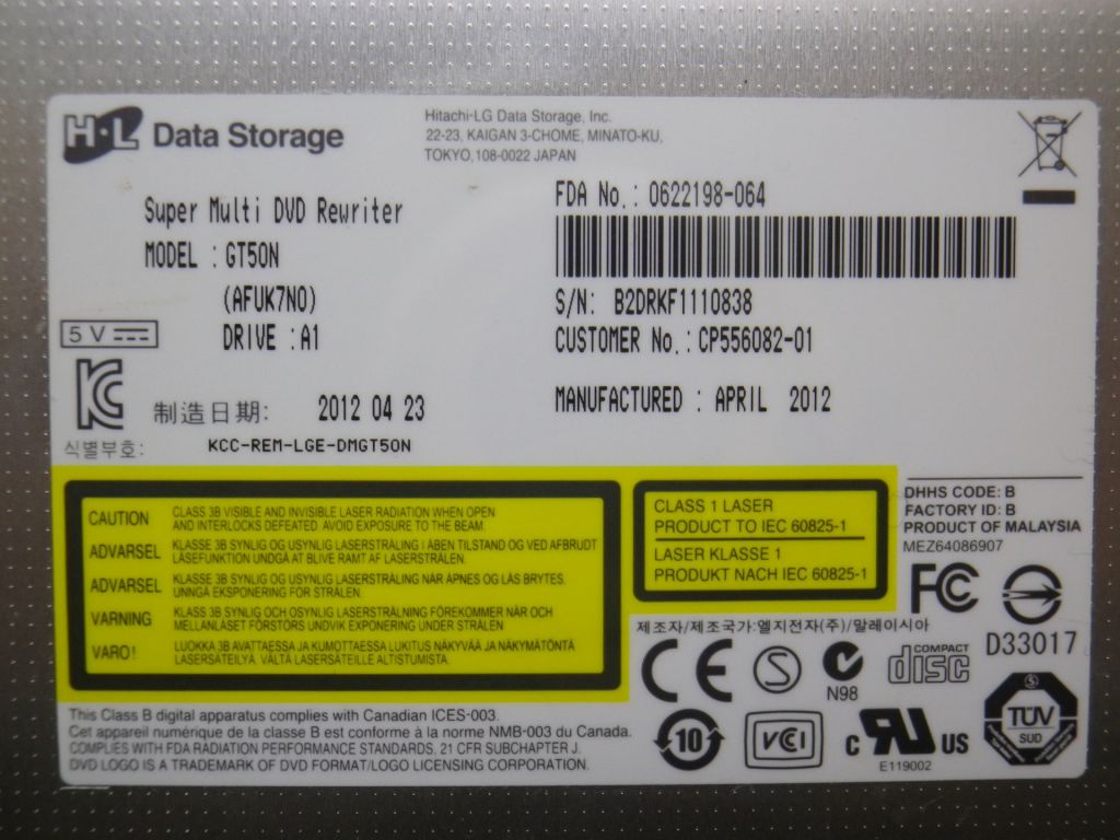 Б/У Привід на FUJITSU LIFEBOOK E752 - фото фото фото 3