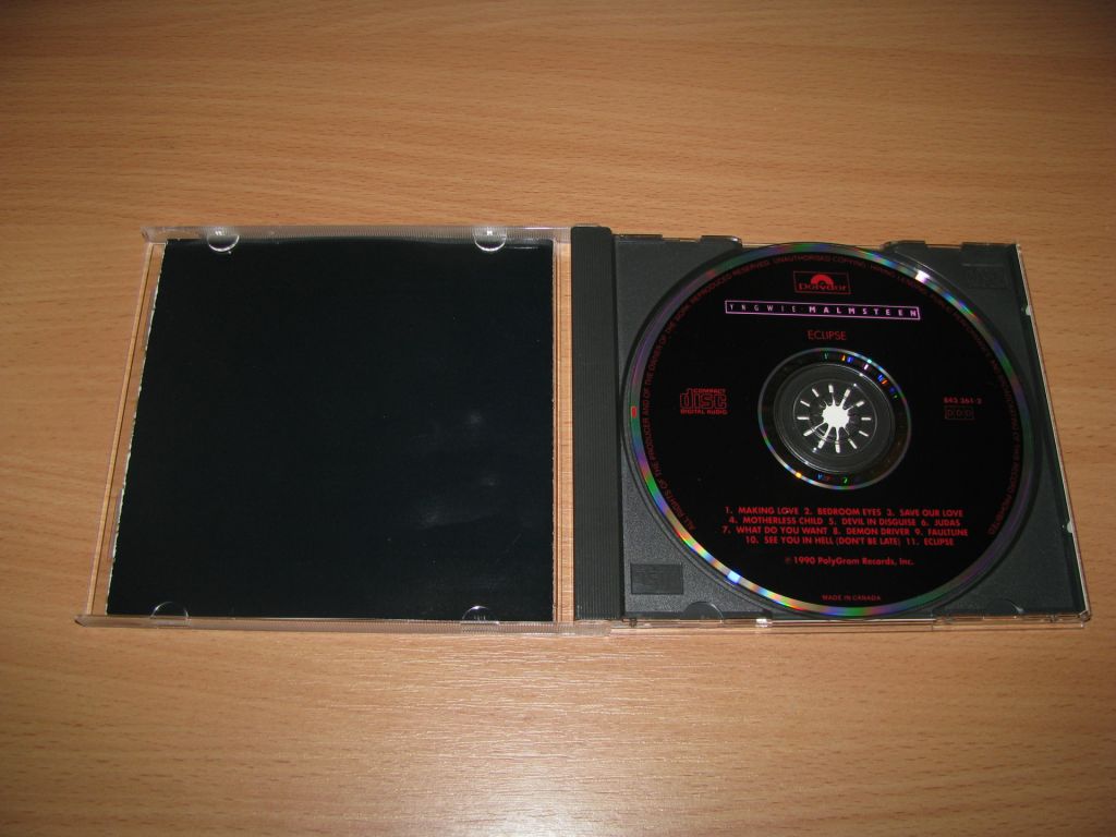 YNGWIE MALMSTEEN - Eclipse   (1990 Polydor 1st press,Canada) - фото фото фото 1