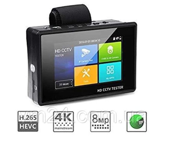 Tестер видеонаблюдения 5 в 1 HD IP CCTV CVBS CVI TVI AHD+тестр кабеля - фото фото фото 1