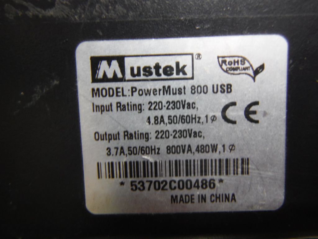 УПС MUSTEK 800 POWERMUST 800 /480W - фото фото фото 5