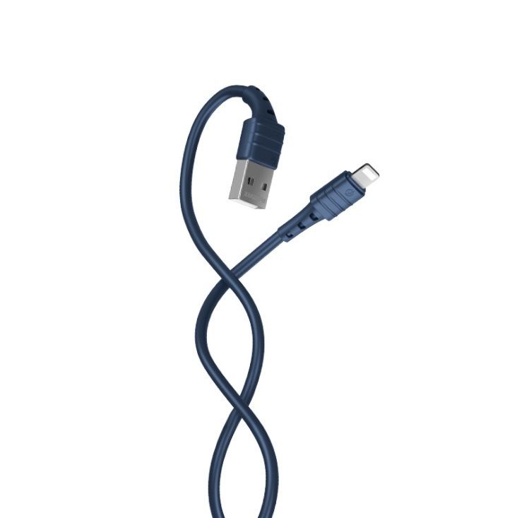 Дата кабель Remax RC-179i Soft Cable Skin-Friendly Texture Lightning 1M Navy Blue - фото фото фото 0