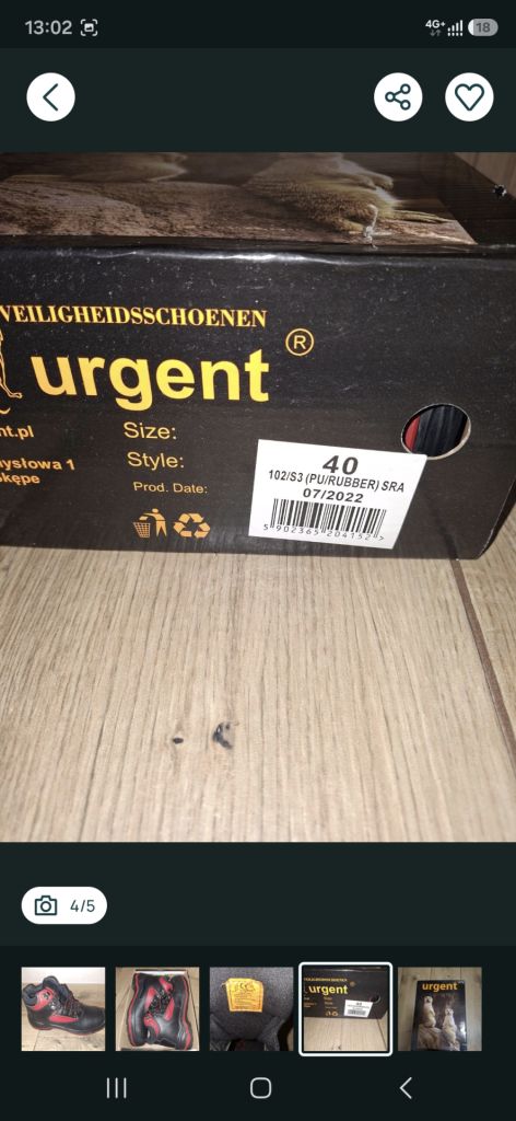 Робочі черевики Urgent - фото фото фото 2
