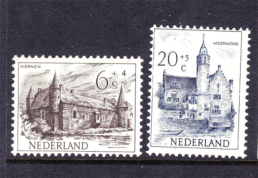 ZM Нидерланды  1951 г  MNH  - замки - фото фото фото 0