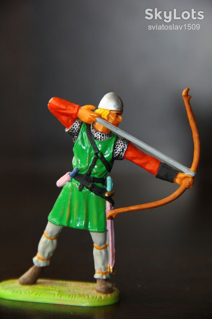 норманн лучник ELASTOLIN ФРГ 70мм оригинал - фото фото фото 0