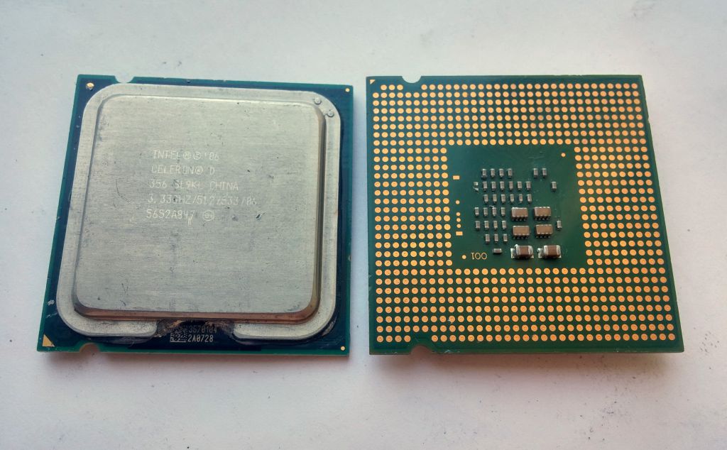 Процессор Celeron® D 356 3.33GHz/512/533 SL9KL LGA775 Вживане - фото фото фото 0