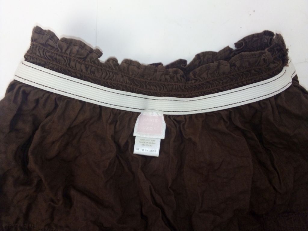 Спідниця коричнева на дівчинку      (1.5 - 2 роки) - фото фото фото 2