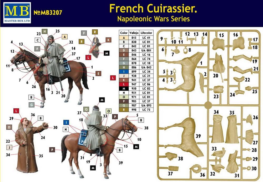 Master Box 3207 French cuirasier (1/32) - фото фото фото 1